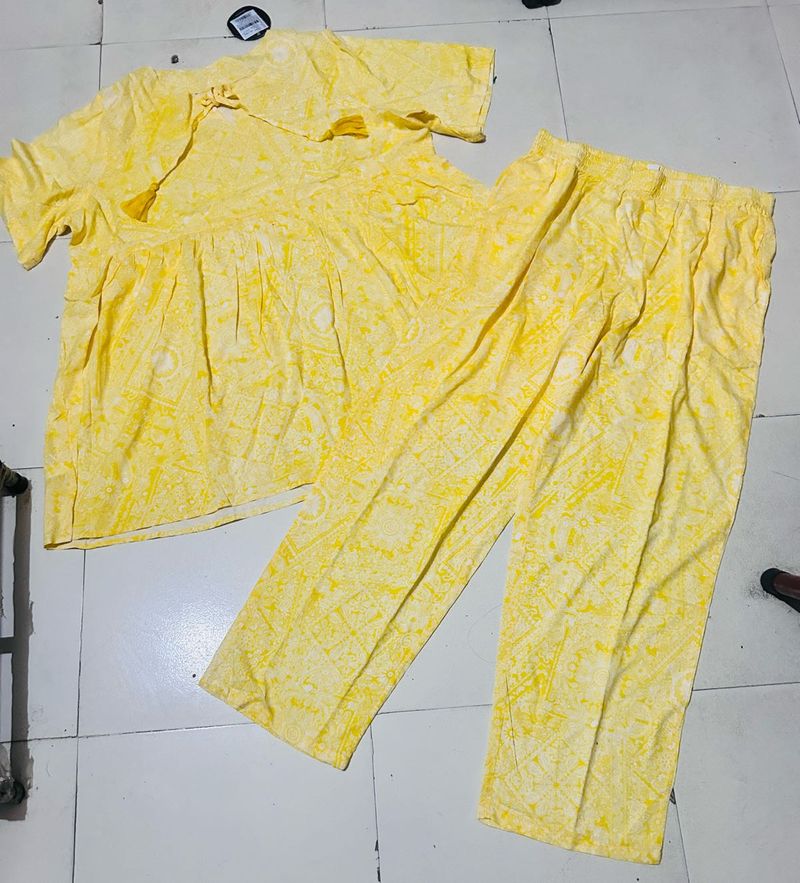 🌼 Clovia Yellow Kurta Set – Sunshine vibes at a….