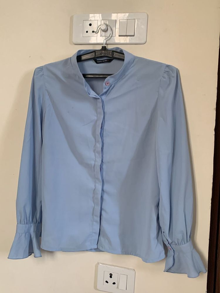 Tokyo Talkies Light Blue Blouse