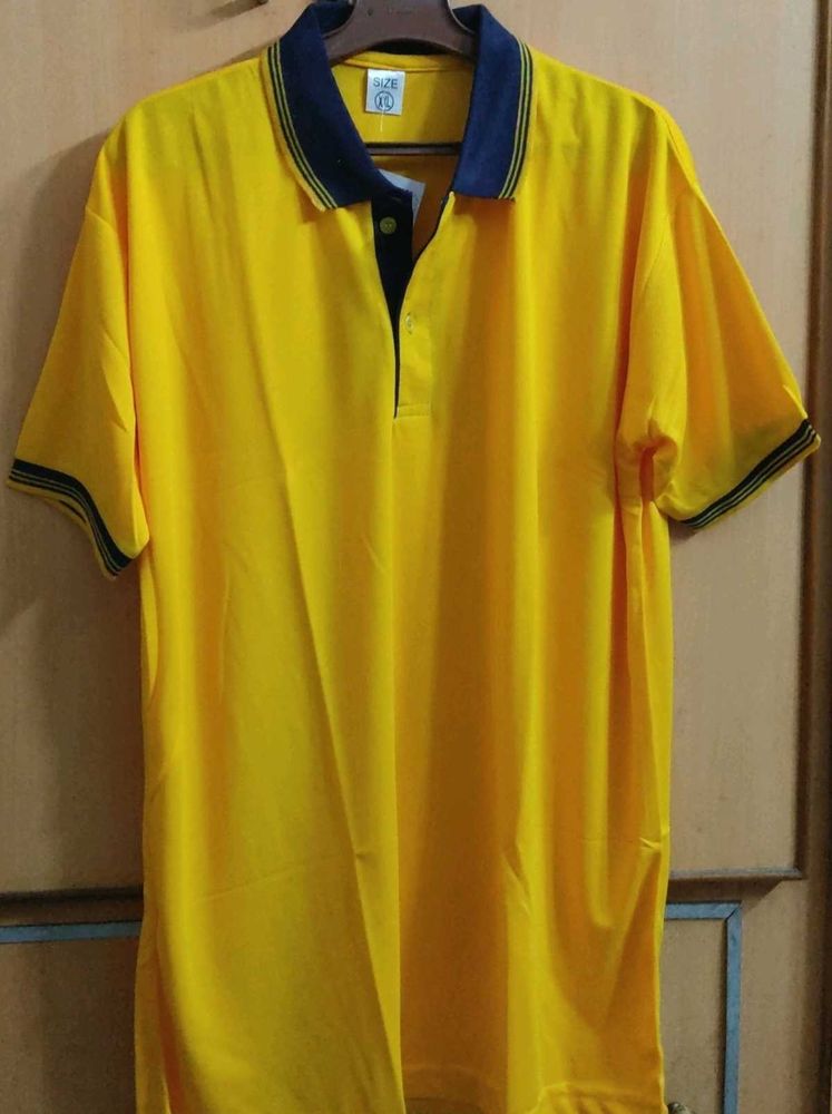 New Polo T-shirt - Vibrant Yellow colour