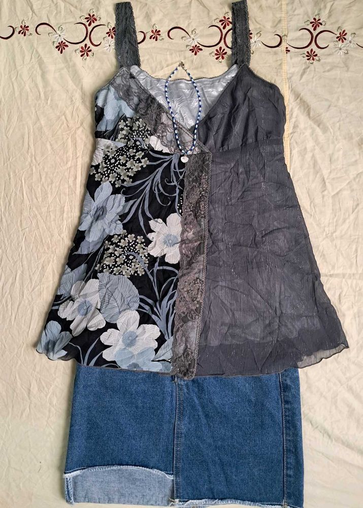 Heart Shape Chiffon Top