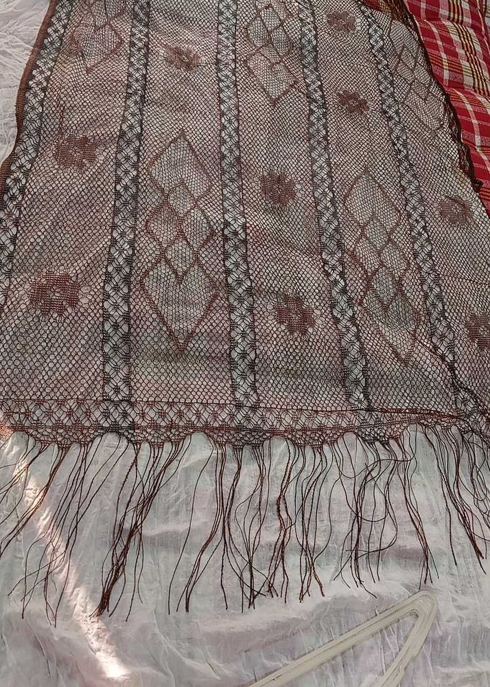 Brown Designer Dupatta