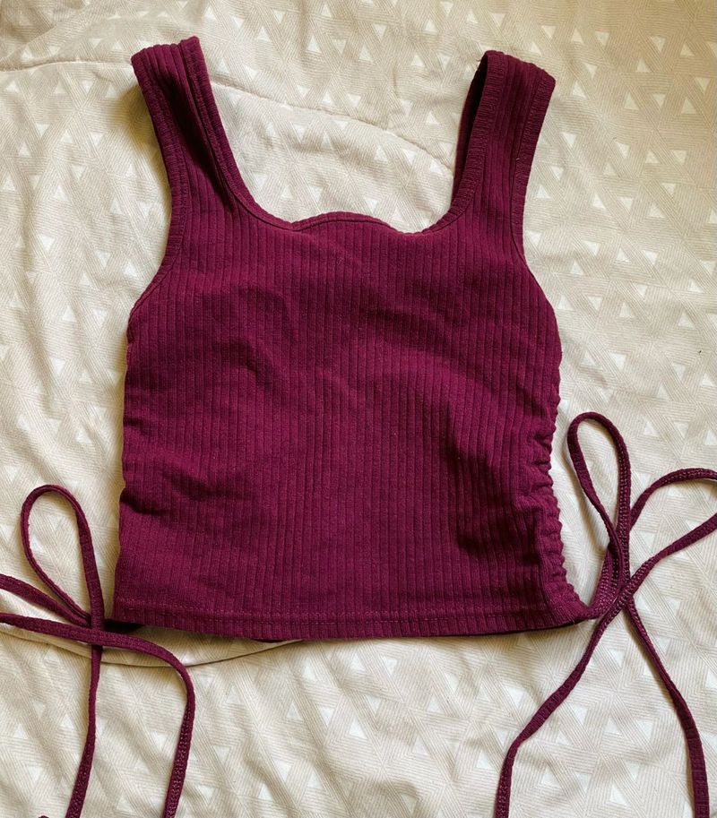 Side Ruched Summer Tank Top