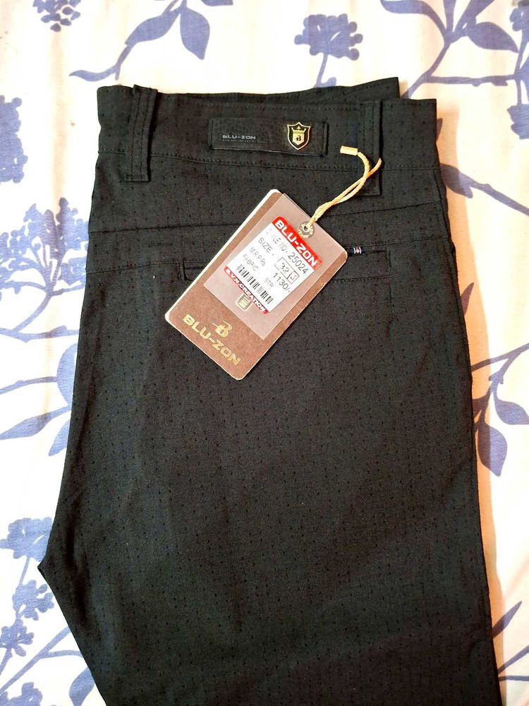 BLU-ZON Black Casual Pants