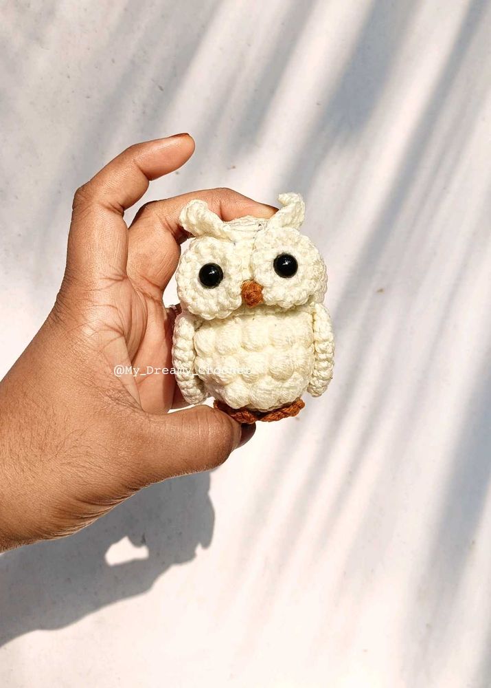 Amigurumi Owl Keychain /charm