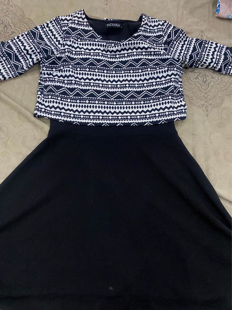 INCENSE Black &amp; White Dress - Size S