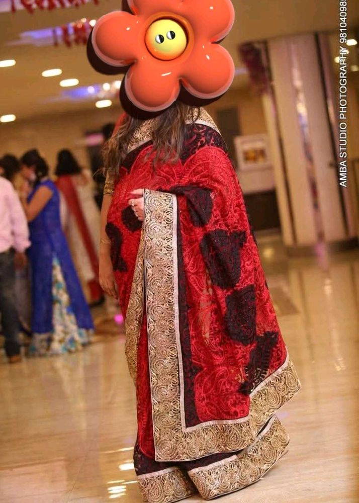 Elegant Red Saree