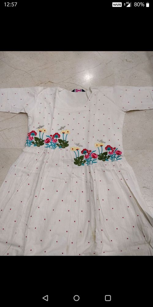 Long embroidery kurta
