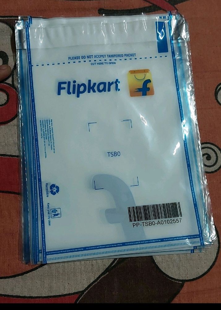 Flipkart Transparent Packet.