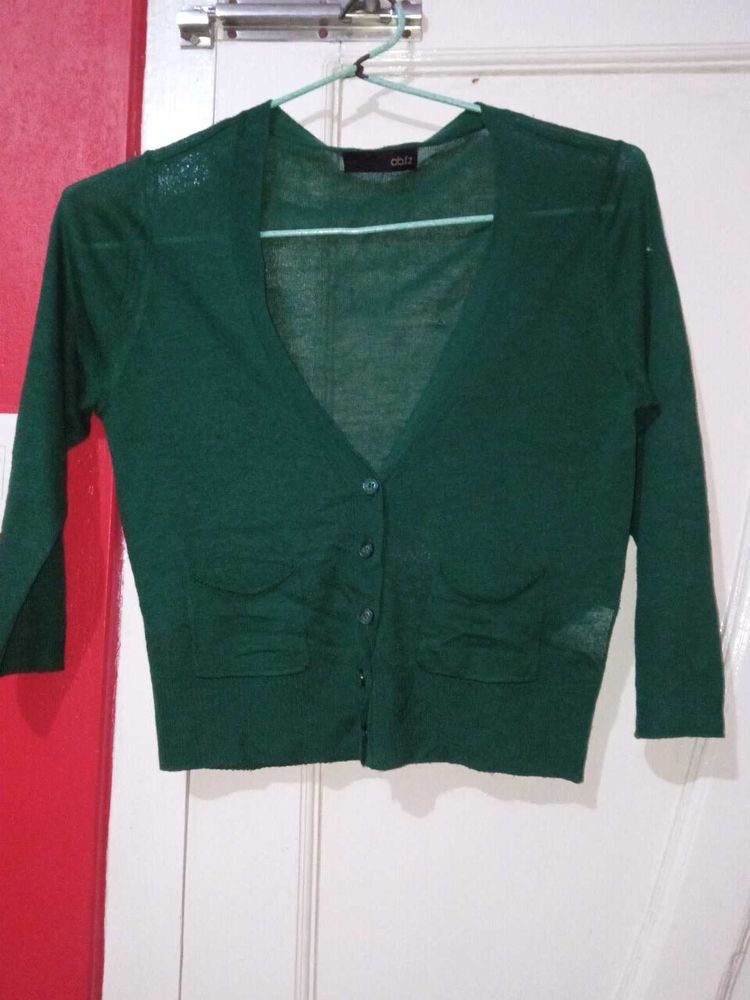 Green Cardigan
