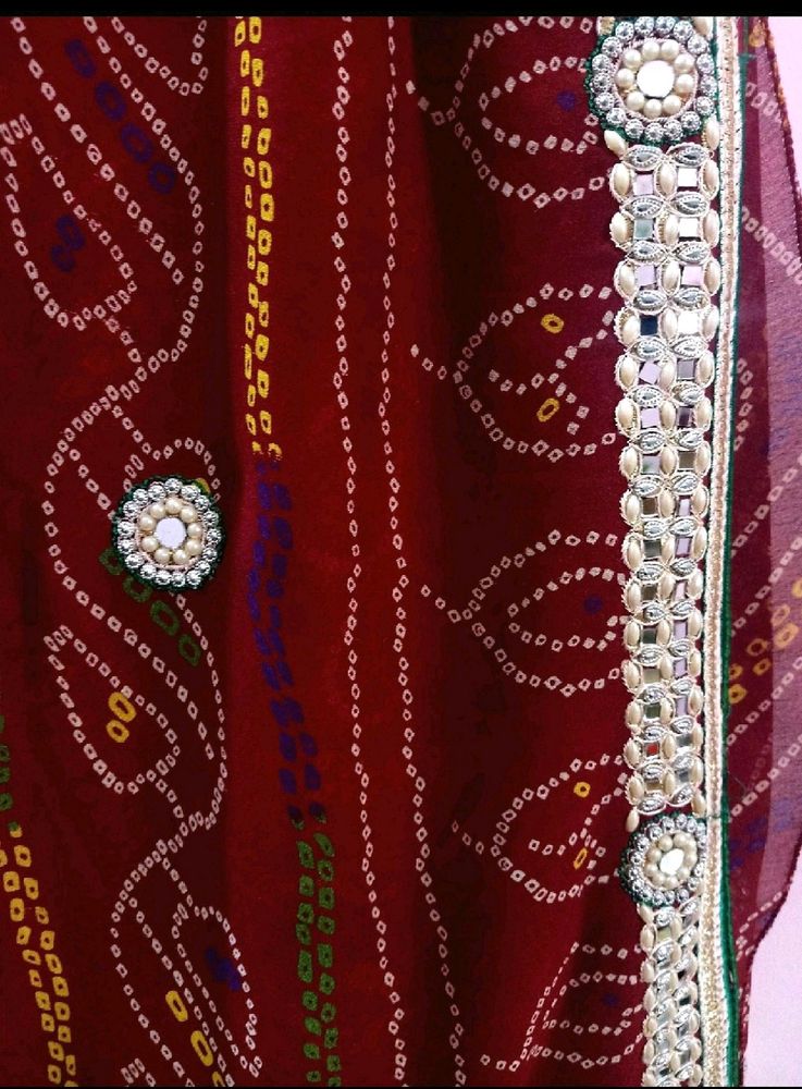 Heavy Bandhani Rajasthani Saree