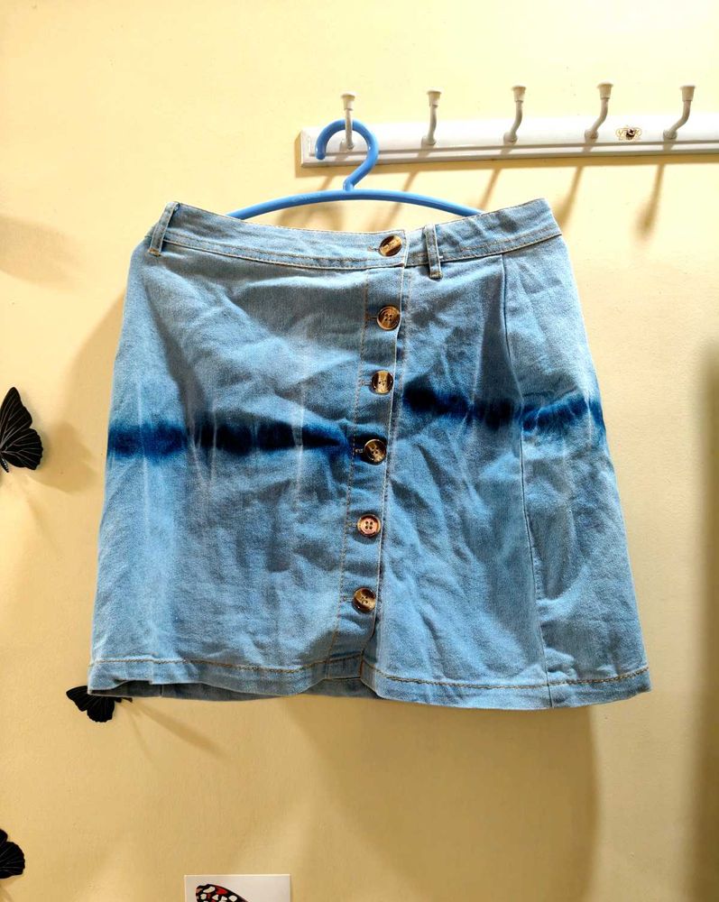 Blue Mini Skirt