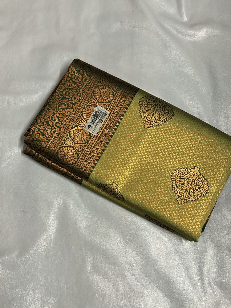 Brand New Green Silk Saree