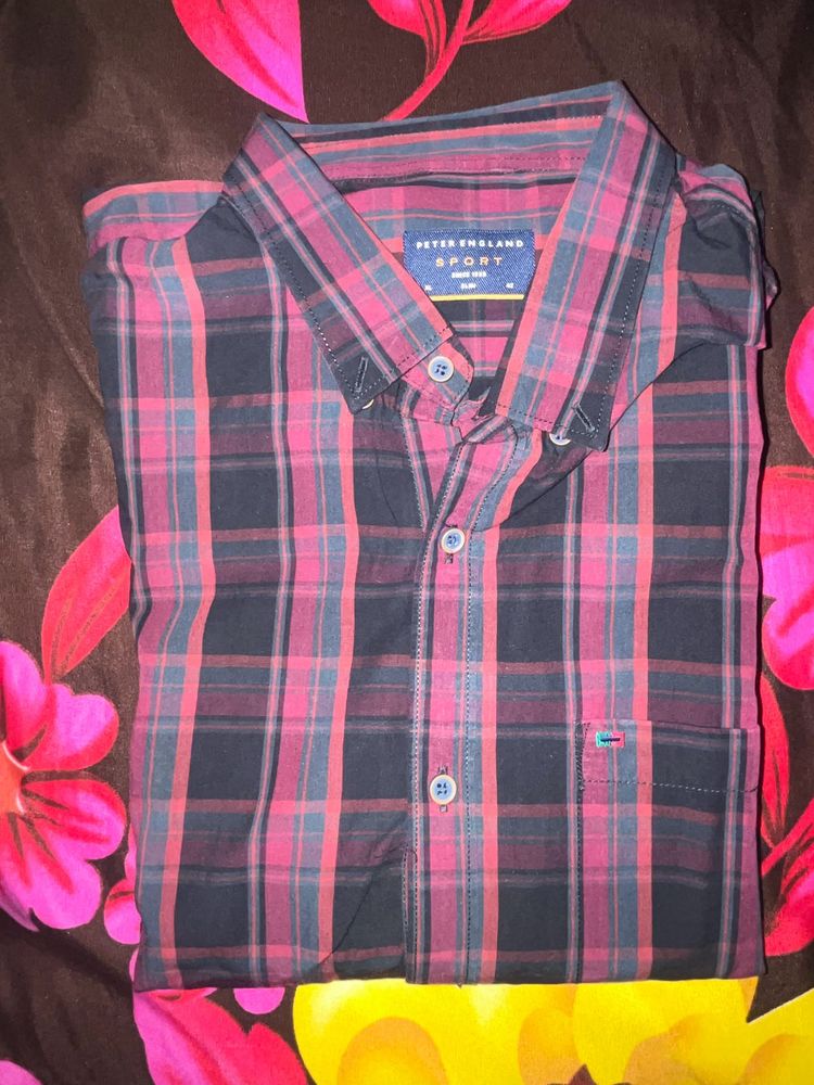 Peter England Shirt Full Sleeves Size 42 Large