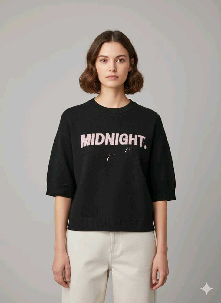 Black 'Midnight' Graphic Tee