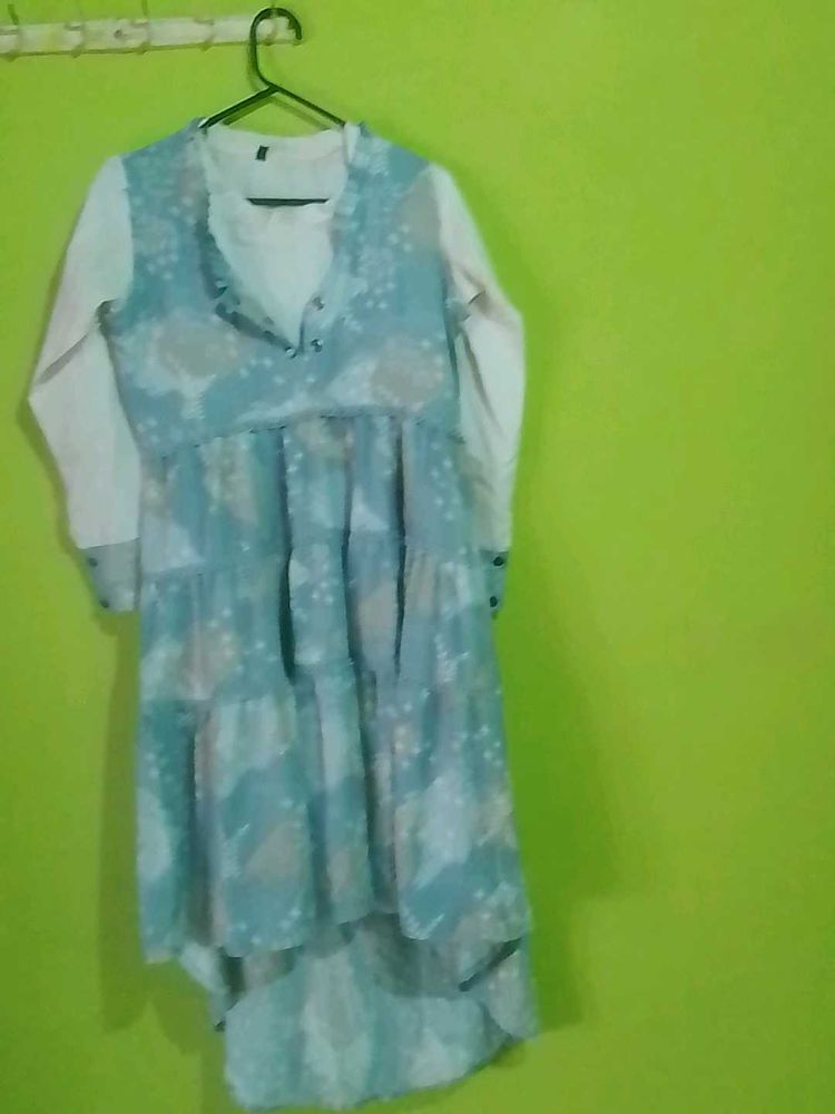 Tiered Dress with Floral Print