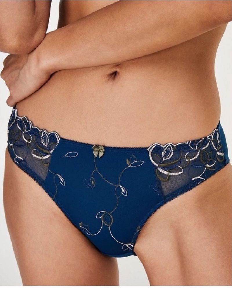 HunkemollerDiva Floral Pattern Briefs with Bow