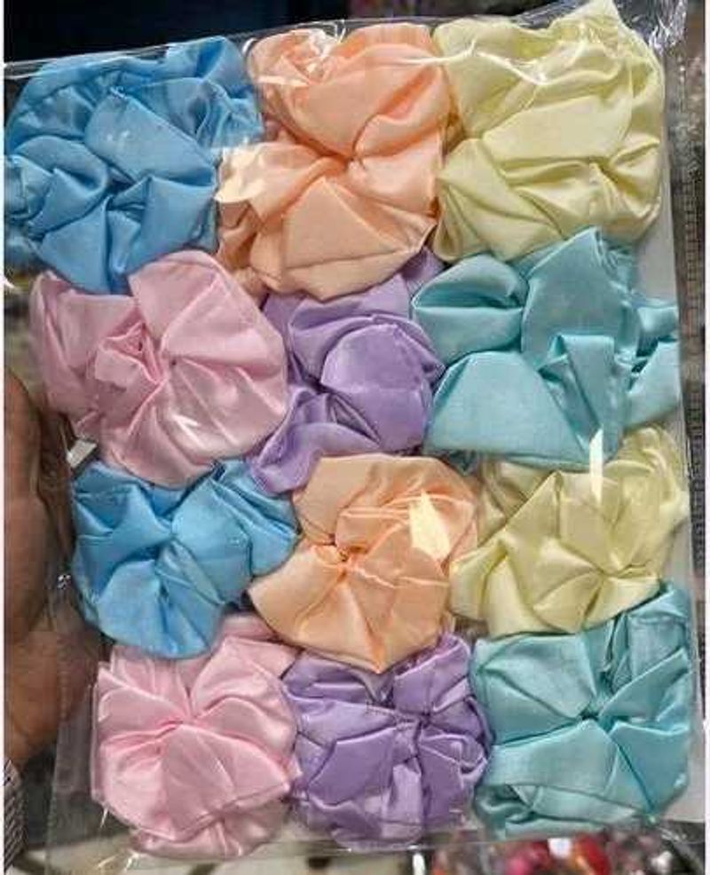 Satin Scrunchies 🎀 (Set Of 24)