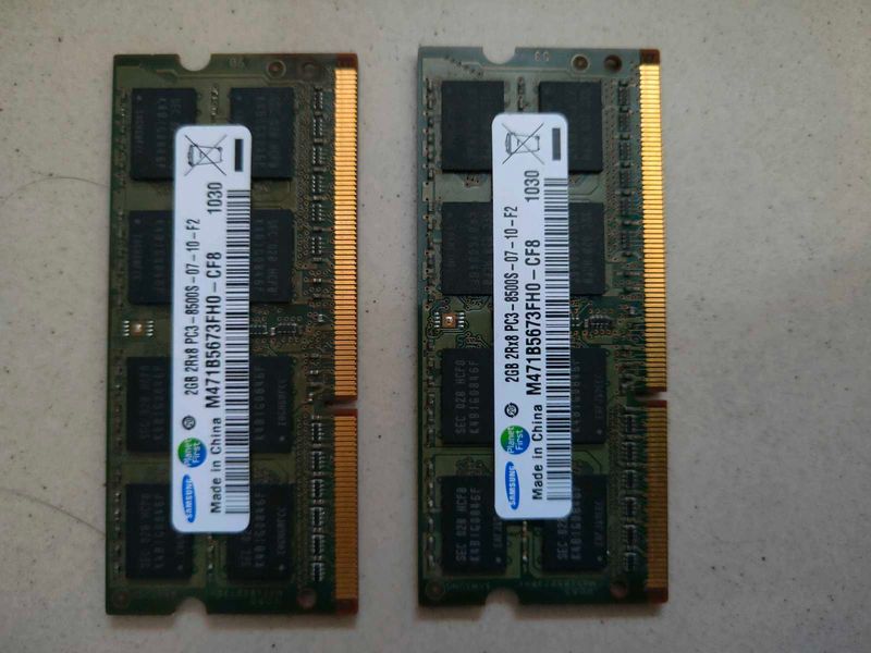 Samsung 4GB PC3-8500S RAM (Pair)