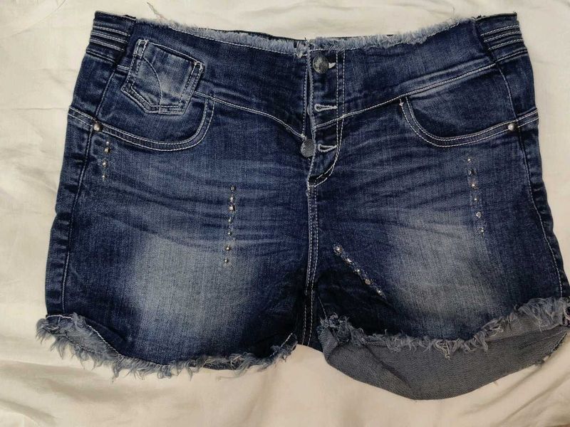 Denim Cut-Off Shorts