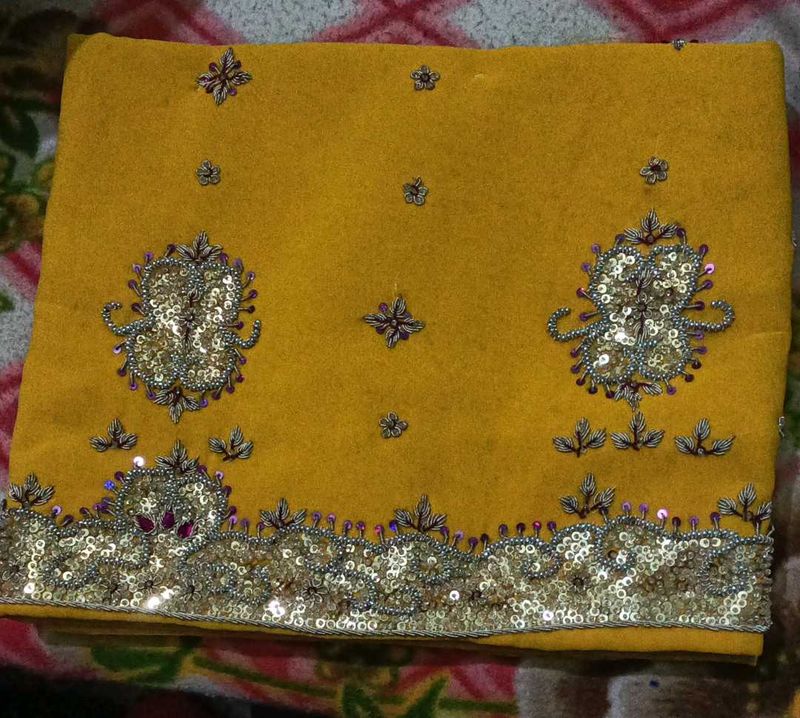 Unstitched Yellow/Gold Suit