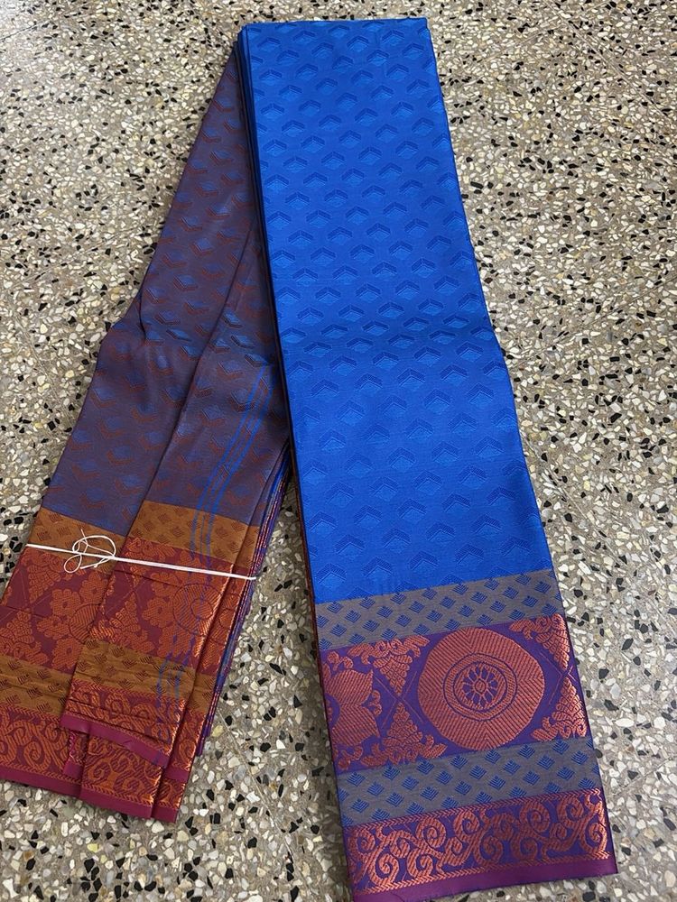 Elegant Blue Art Silk Saree