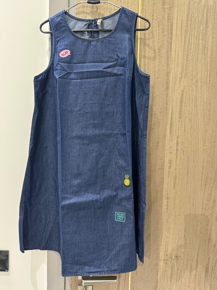 Denim Patch Dress