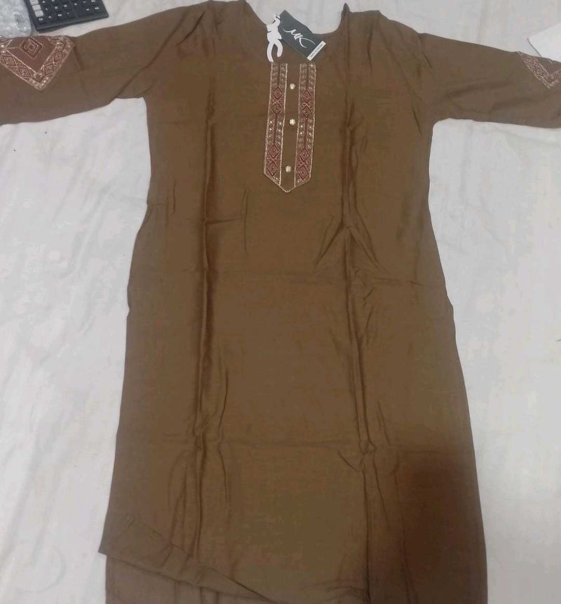 Brown Kurta