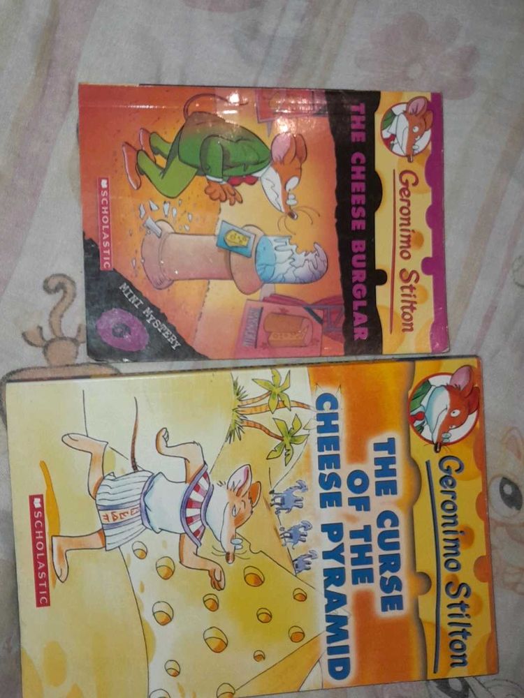 Set of 2 Geronimo Stilton Cheese series books.