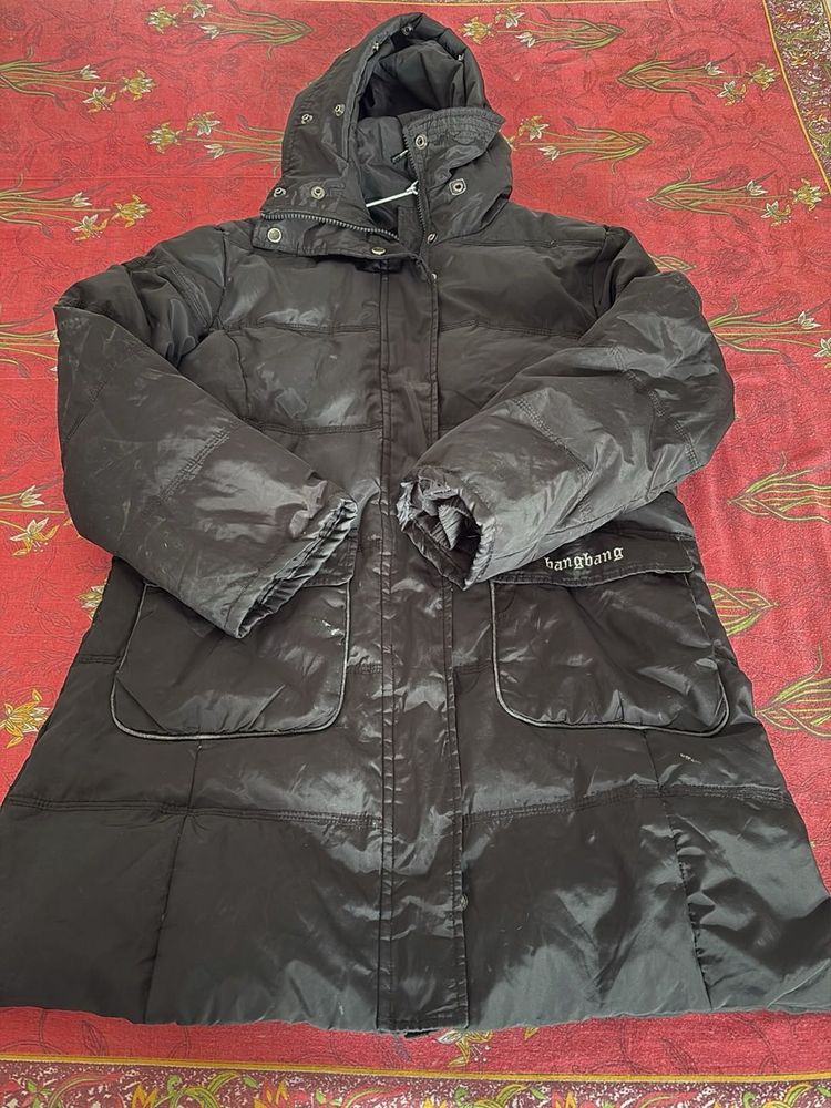 Black Padded Winter Coat