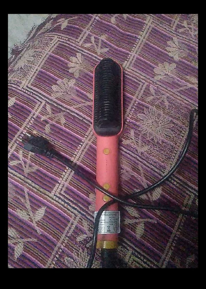 Heated Hair Straightening Brush