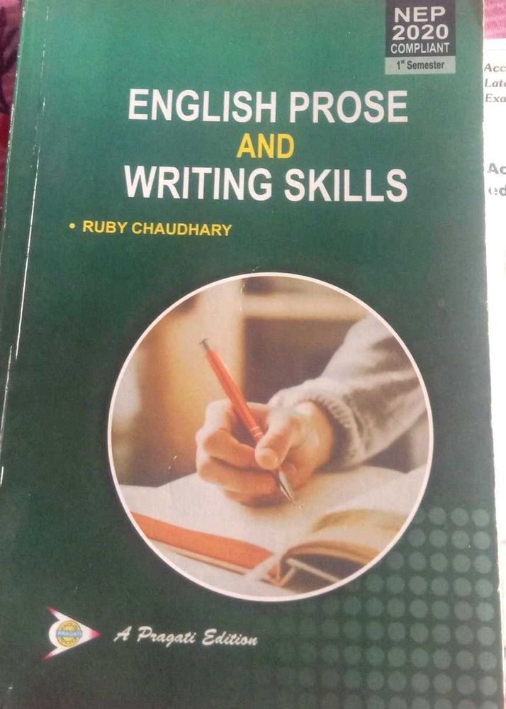 English Prose And Writing Skills( BA 1YEAR )