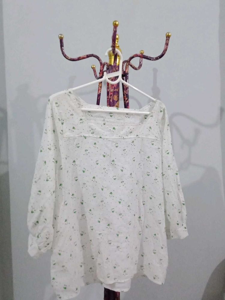 Floral Cotton Top