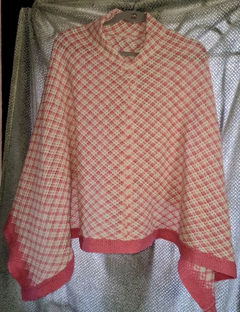 Pink Knitted Pullover Winter Top