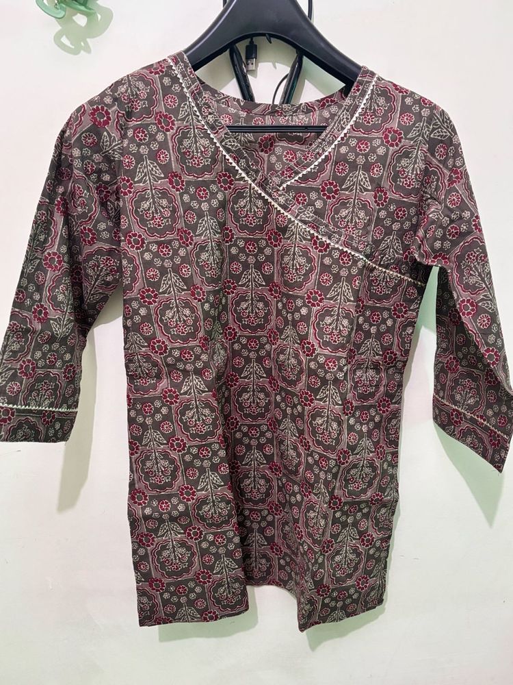 Floral Print Kurta