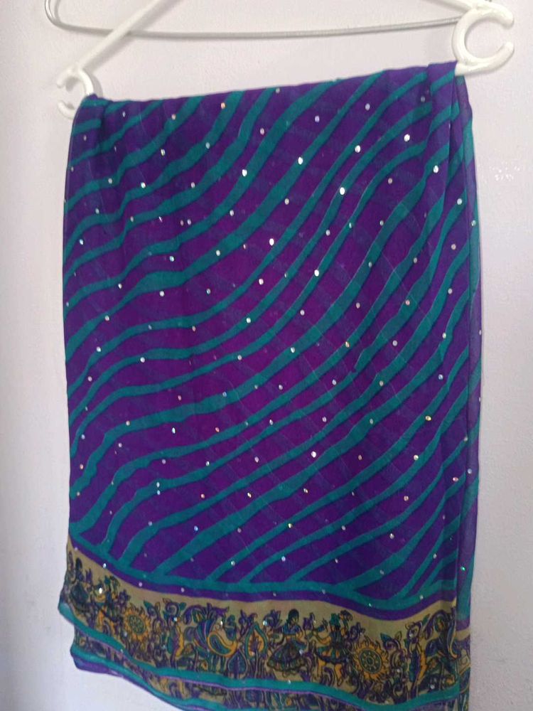 Beautiful Navy Blue Saree