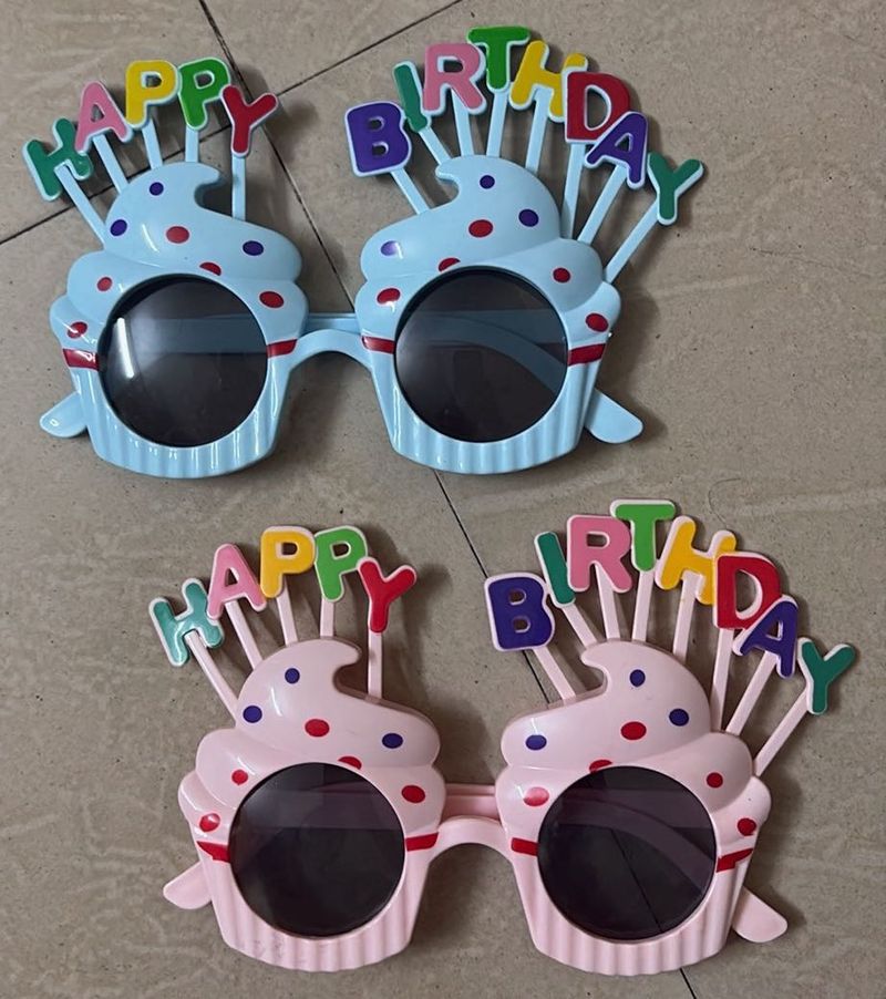 Birthday Cupcake Glasses
