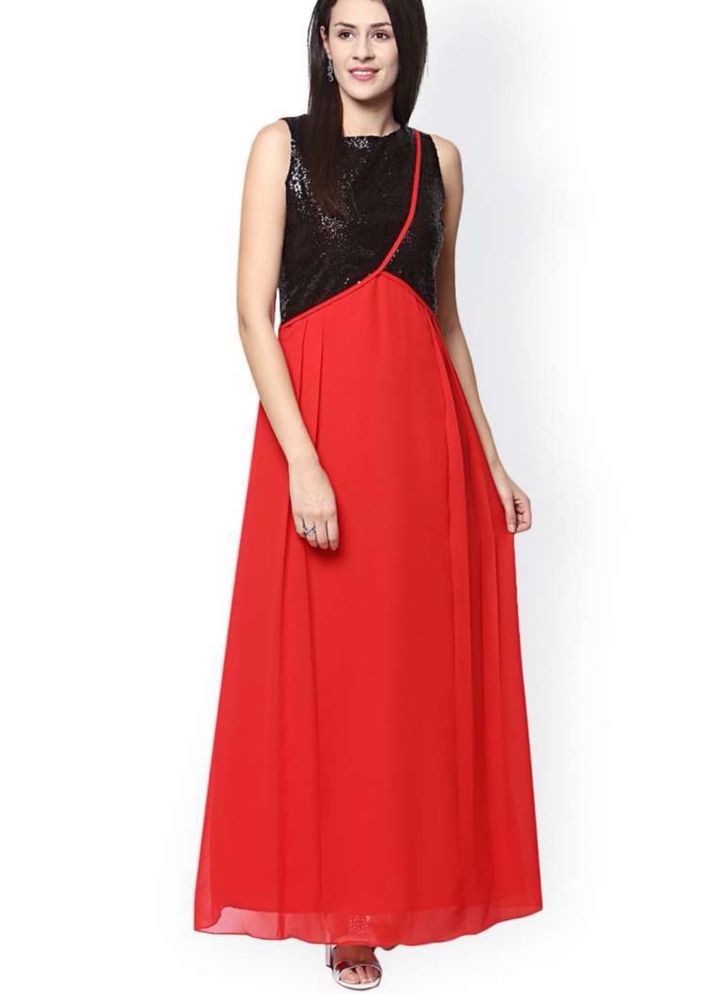 “Athena” Black Sequence Party Gown