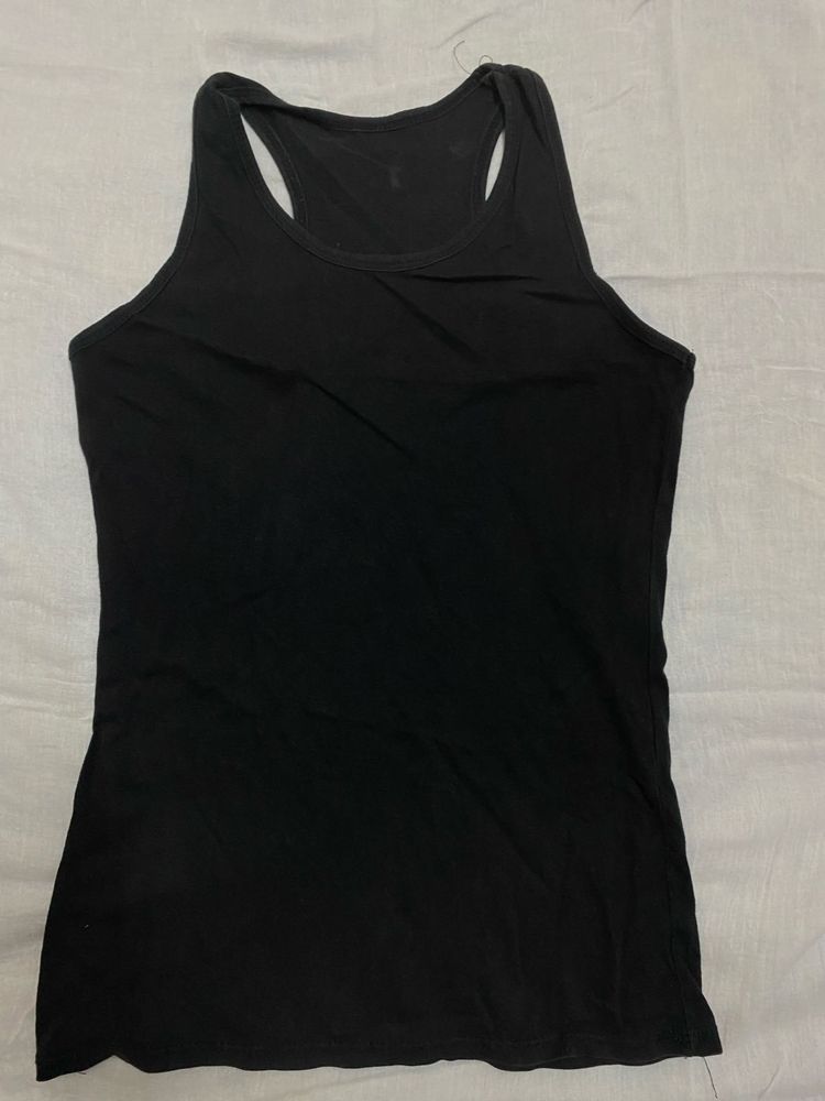 Cotton Tank Top Black