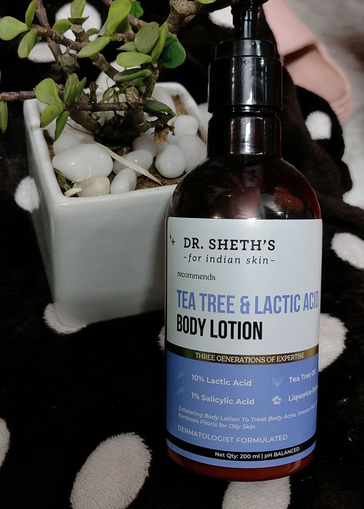 Dr Sheth Body Lotion Tea Tree &amp; Lactic Acid
