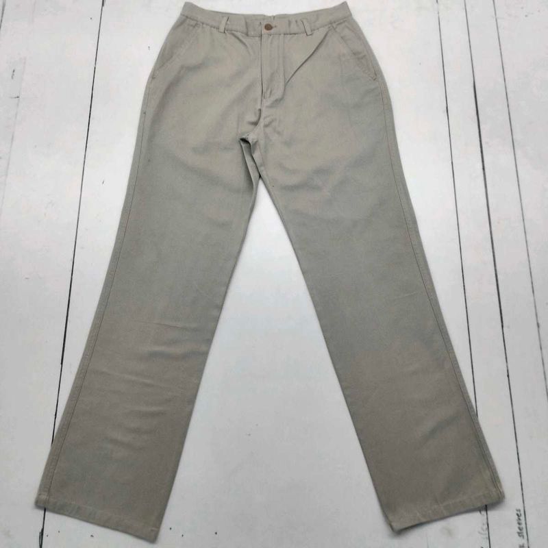 Tan Formal And Casual Baggy Pant