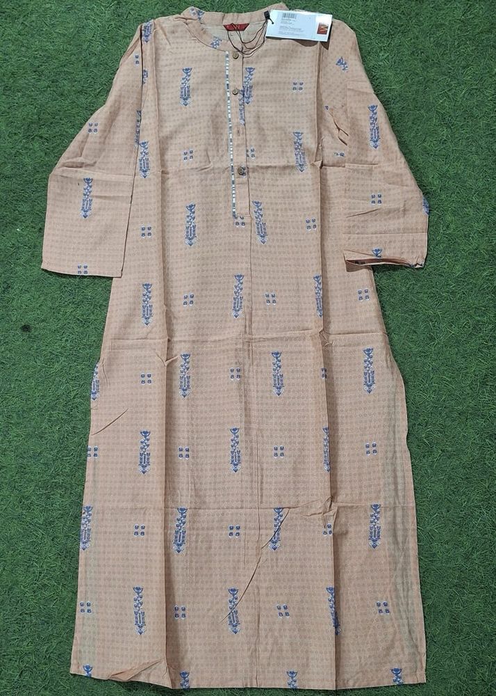 Peach &amp; Blue Patterned Kurti new with tag