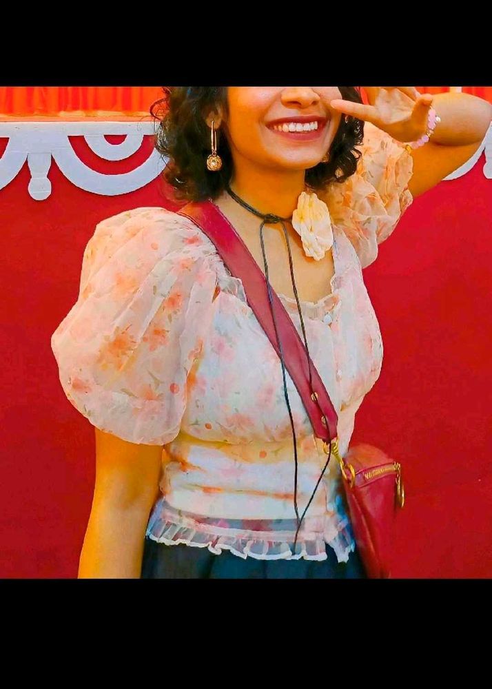 Mast and harbour printeresty Corset Top