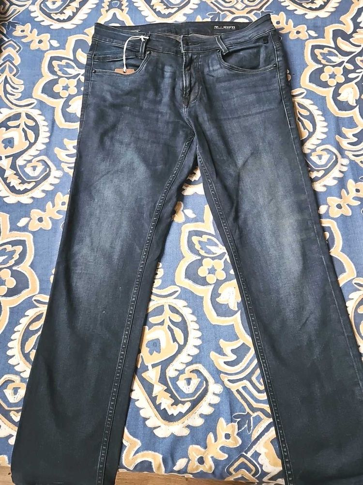 Dark Blue Denim Jeans