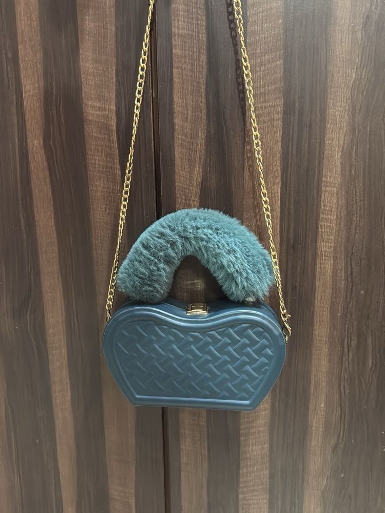 Stylish Blue Handbag
