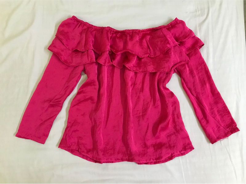 Off shoulder Soft Satin Top Bust 34-36