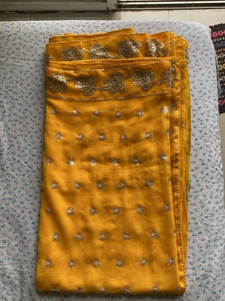 Elegant Yellow Saree