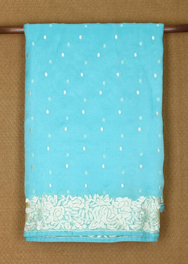 Big Diwali Discount!!!Organza Embroidered Sare