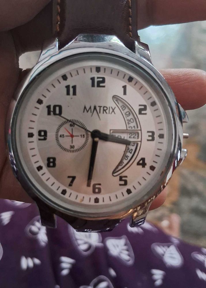 Matrix Silver Watch in working condition