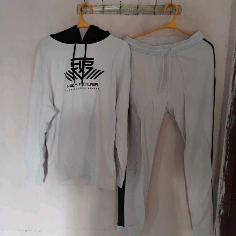 Men&#39;s Full Sleeve White Tracksuit
