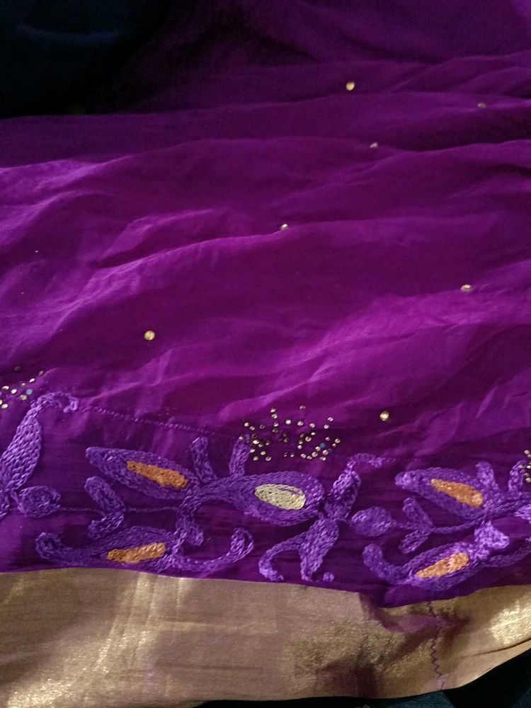 Purple Saree